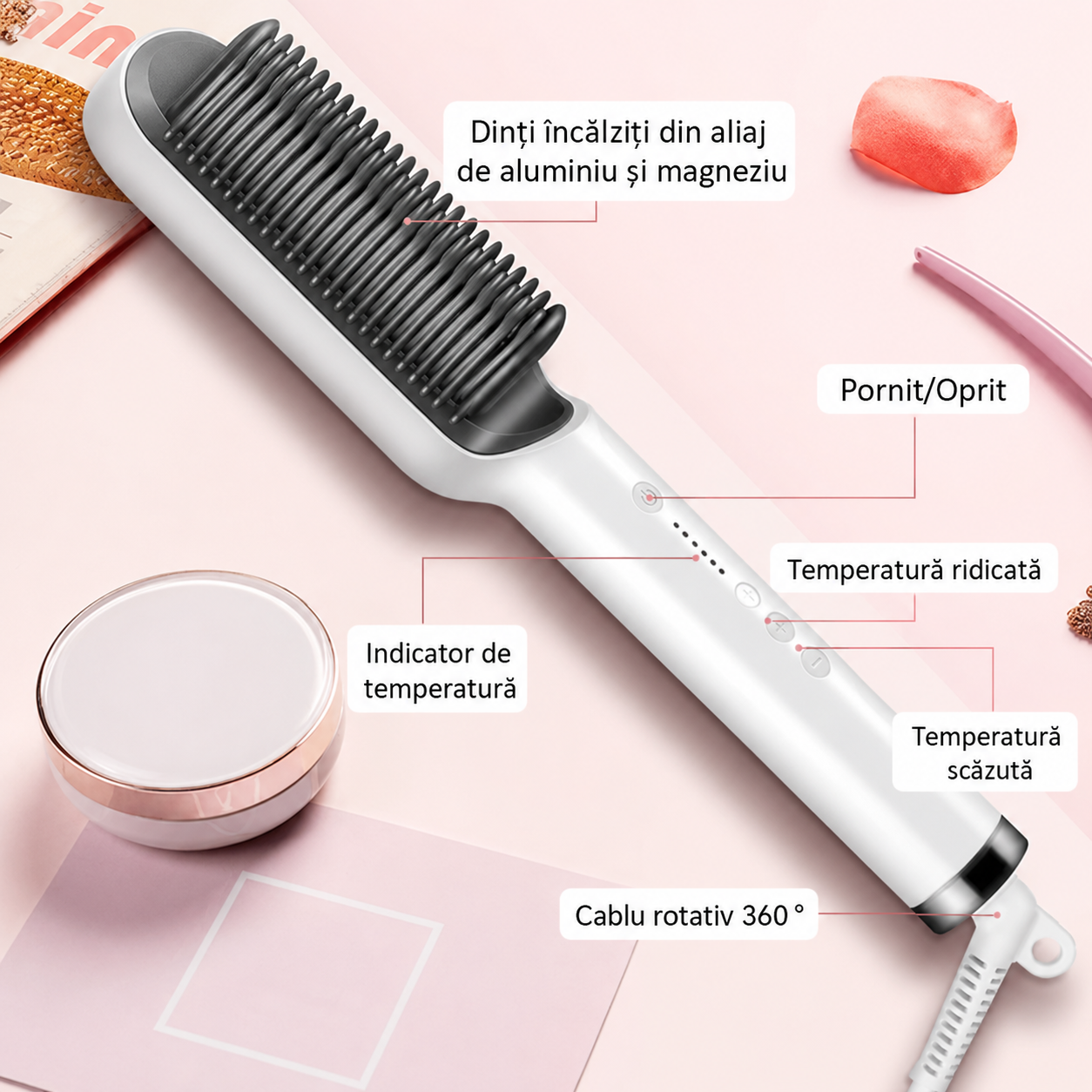 🔥70% REDUCERE🔥DOAR ASTĂZI🔥Perie Liniștitoare Păr Rapid Pro